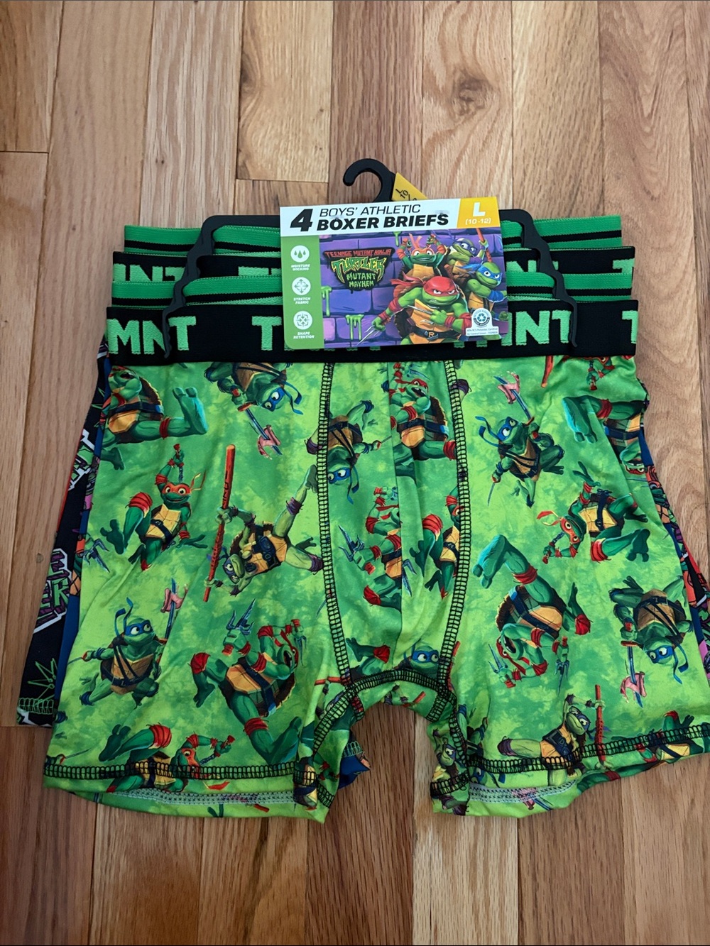 NWT 4 pack Teenage Mutant Ninja Turtles Boys Boxer Brief Underwear